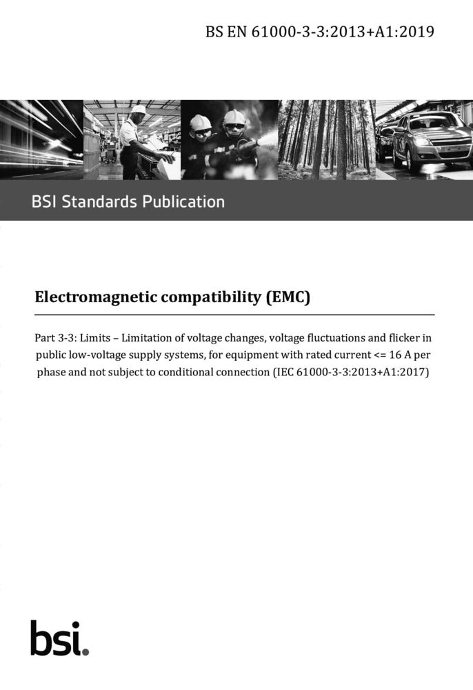 EN 61000-3-3:2013+A1:2019+A2:2021電磁兼容 限值 對(duì)每相額定電流≤16A且無(wú)條件接入的設(shè)備在公用低壓供電系統(tǒng)中產(chǎn)生的電壓變化、電壓波動(dòng)和閃爍的限制